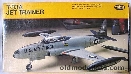 Testors 1/48 Lockheed T-33A Jet Trainer, 509 plastic model kit